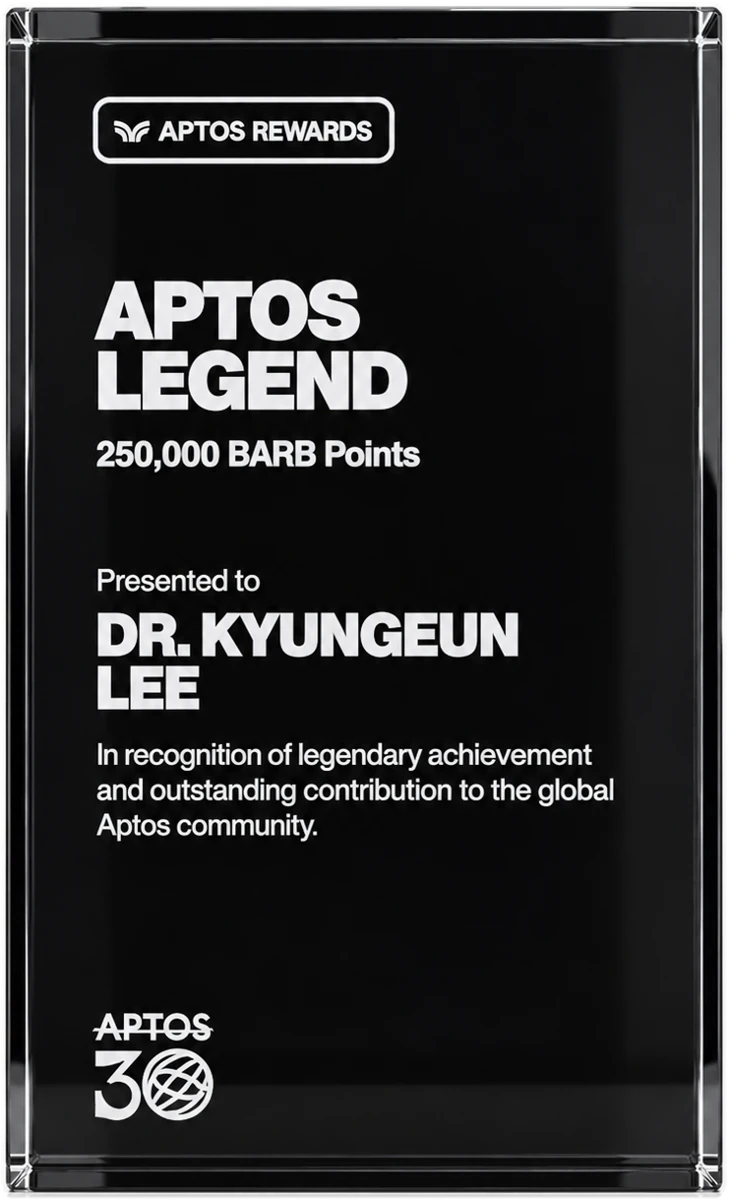 APTOS LEGEND · 250,000 BARB Points