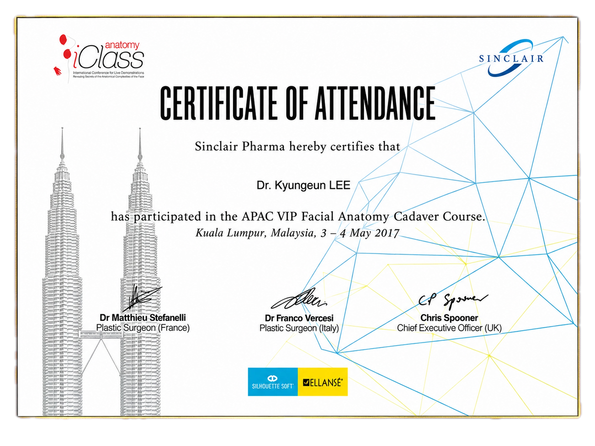 APAC VIP Facial Anatomy Cadaver Course