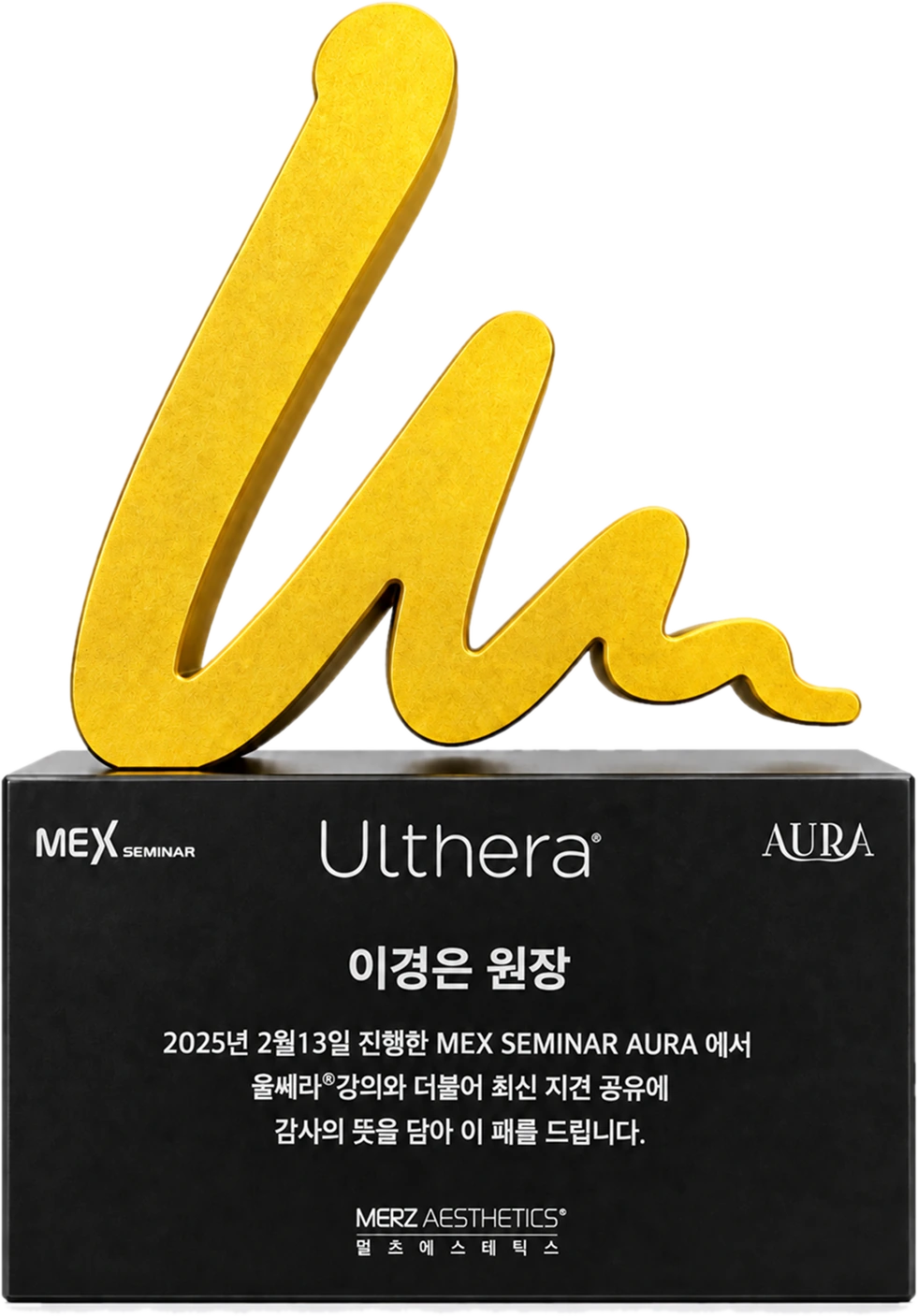 MEX Seminar AURA 감사패