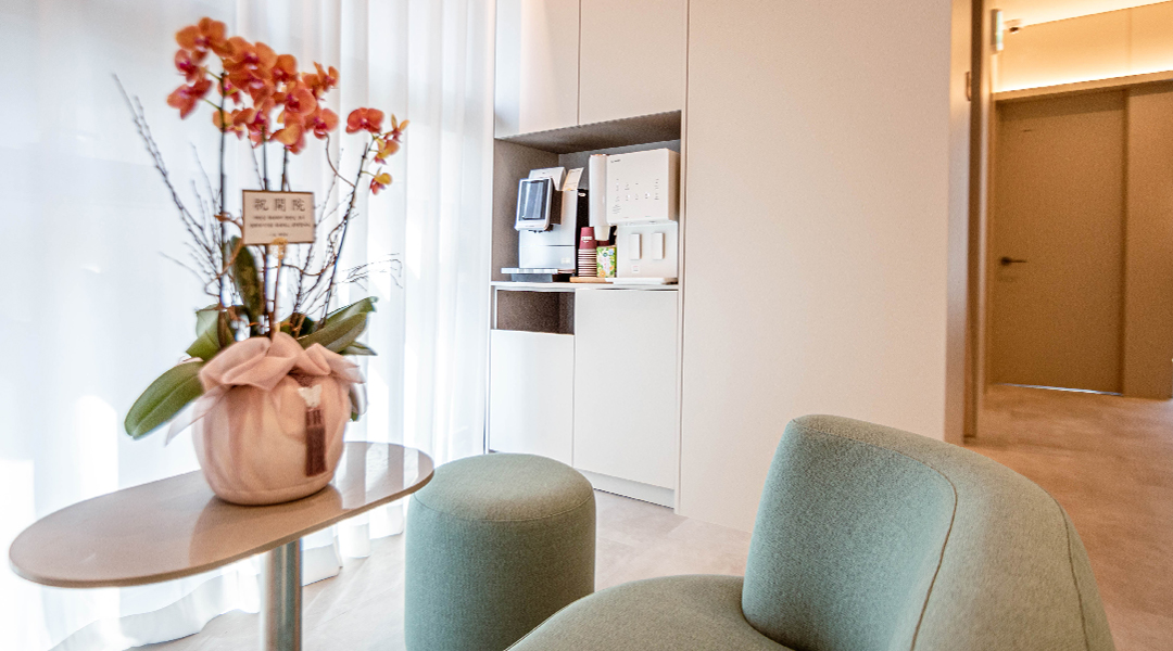 Waiting area at DER AaN Cheongdam Clinic