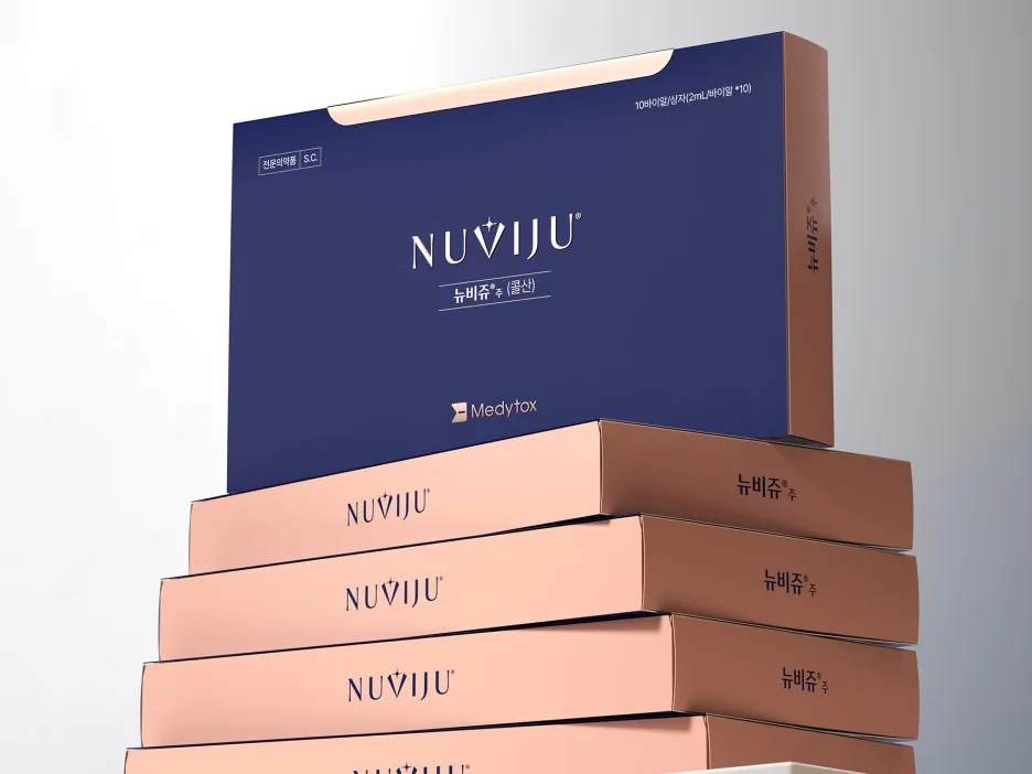 กล่องผลิตภัณฑ์และไวอัล NUVIJU · ภาพจาก Medytox