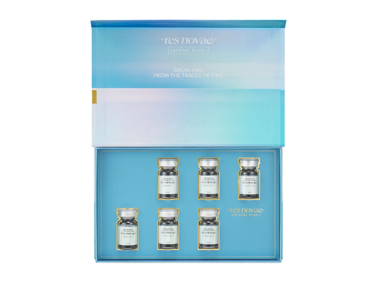 ResNovae Crystal Plus包裝與小瓶 · Medifab提供