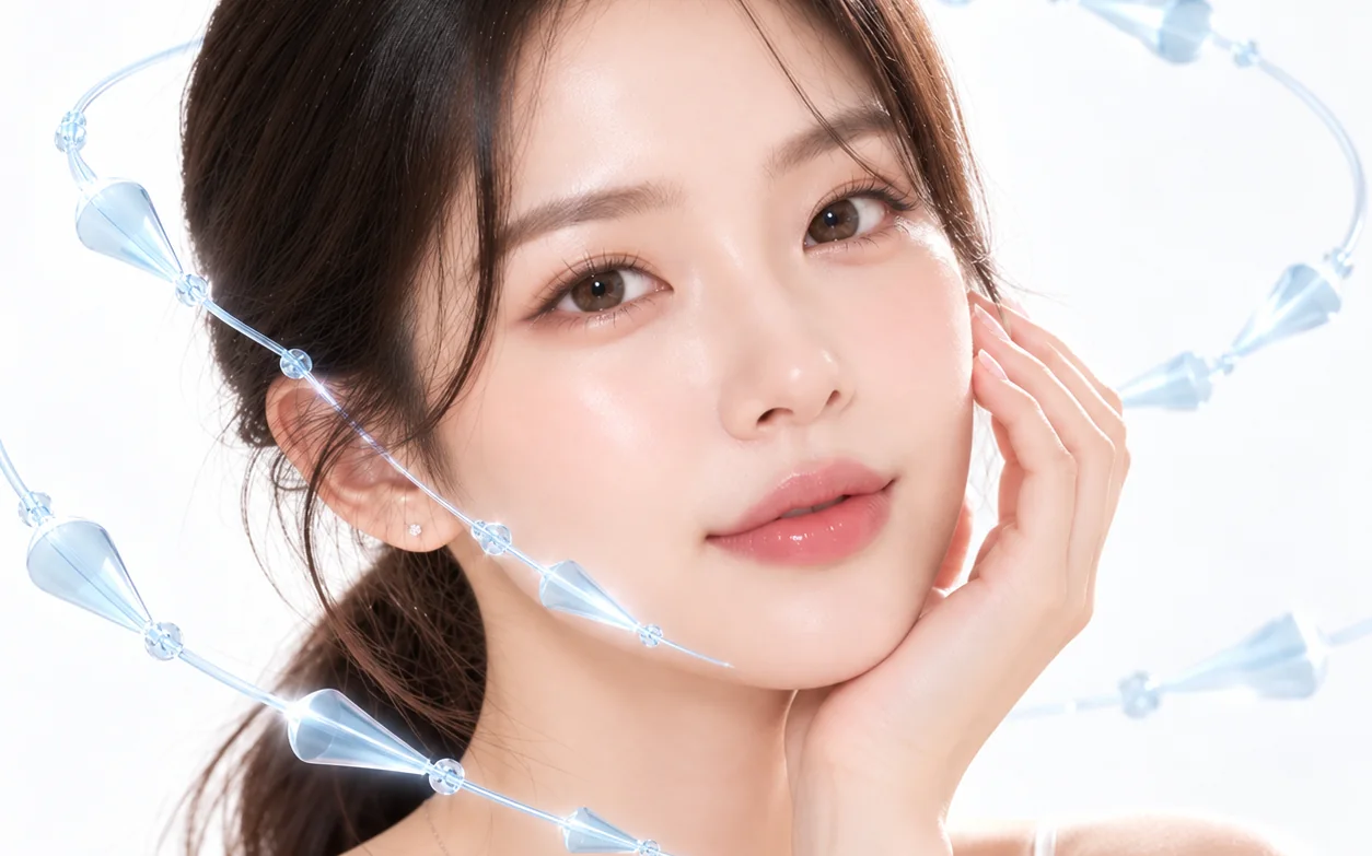 자연스러운 얼굴 볼륨의 모델